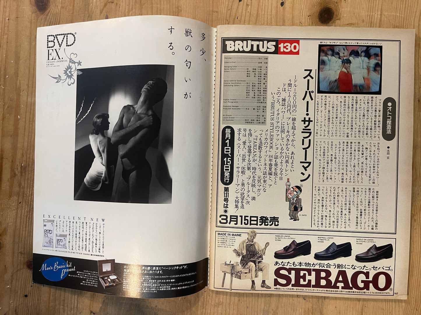 BRUTUS Magazine Japan Issue130 – March 1986 – Fashion Proposal Feature | Vintage