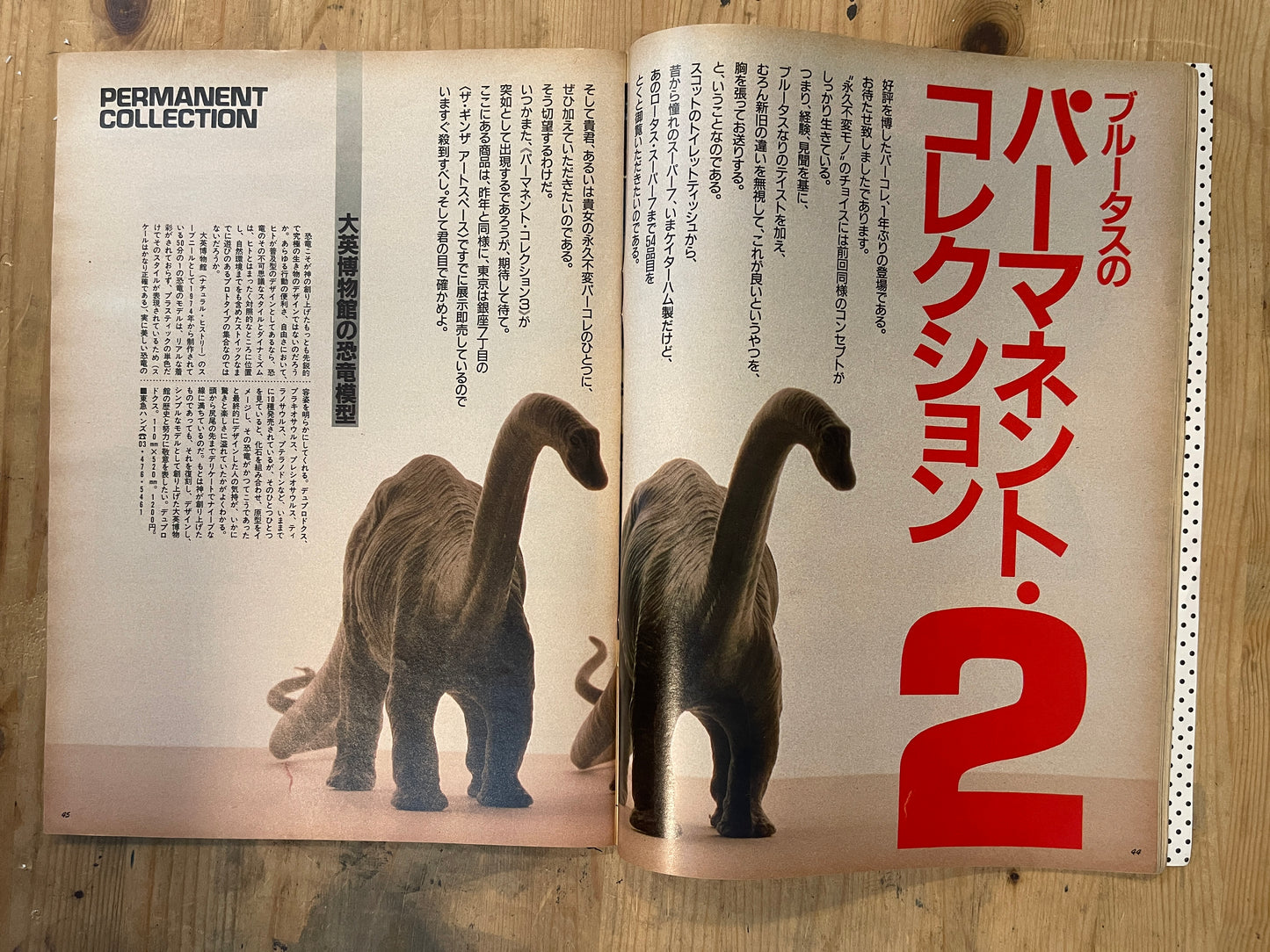BRUTUS Magazine Japan Issue 146 – November 1986 – PERMANENT COLLECTION 2
