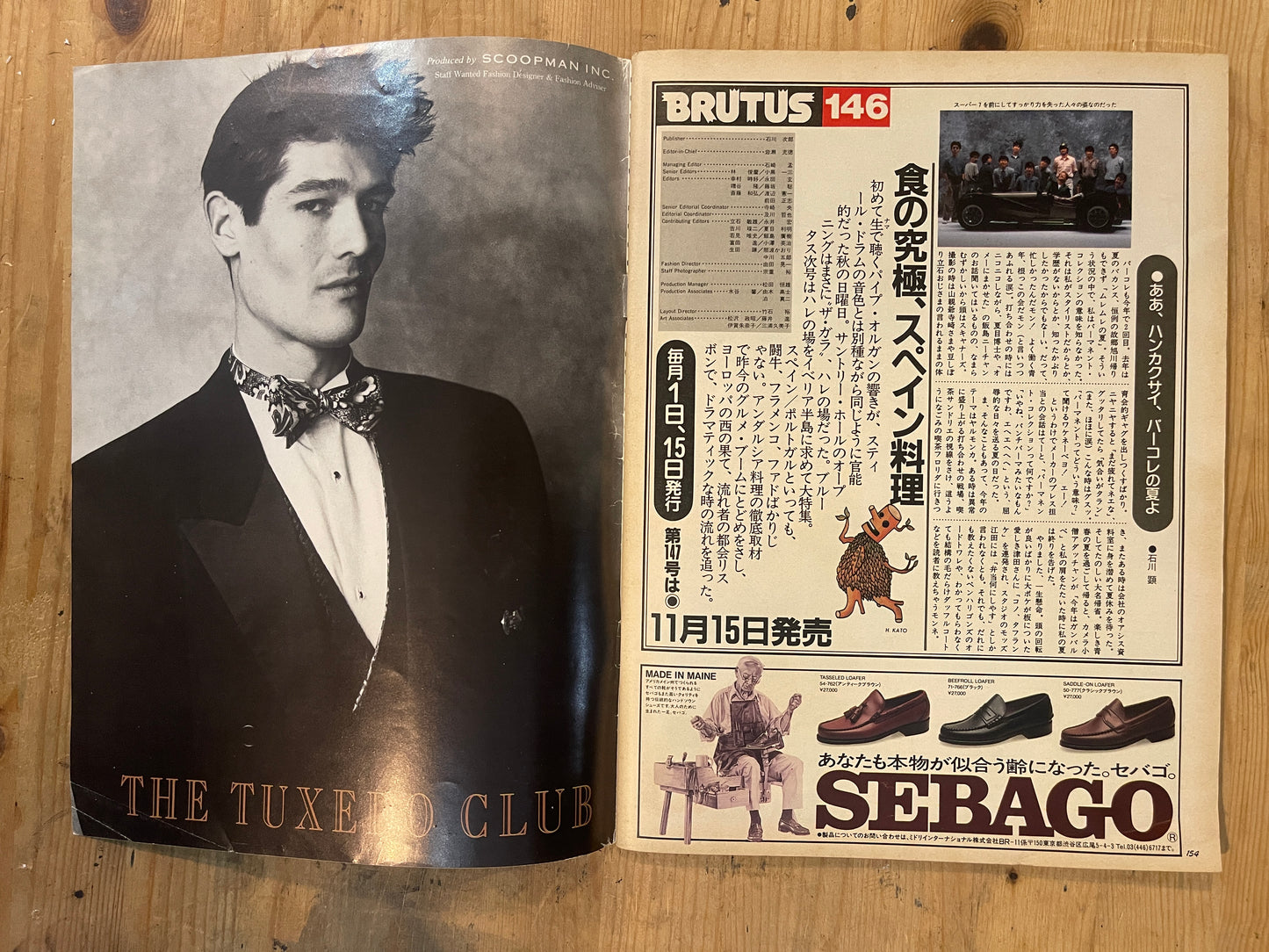 BRUTUS Magazine Japan Issue 146 – November 1986 – PERMANENT COLLECTION 2