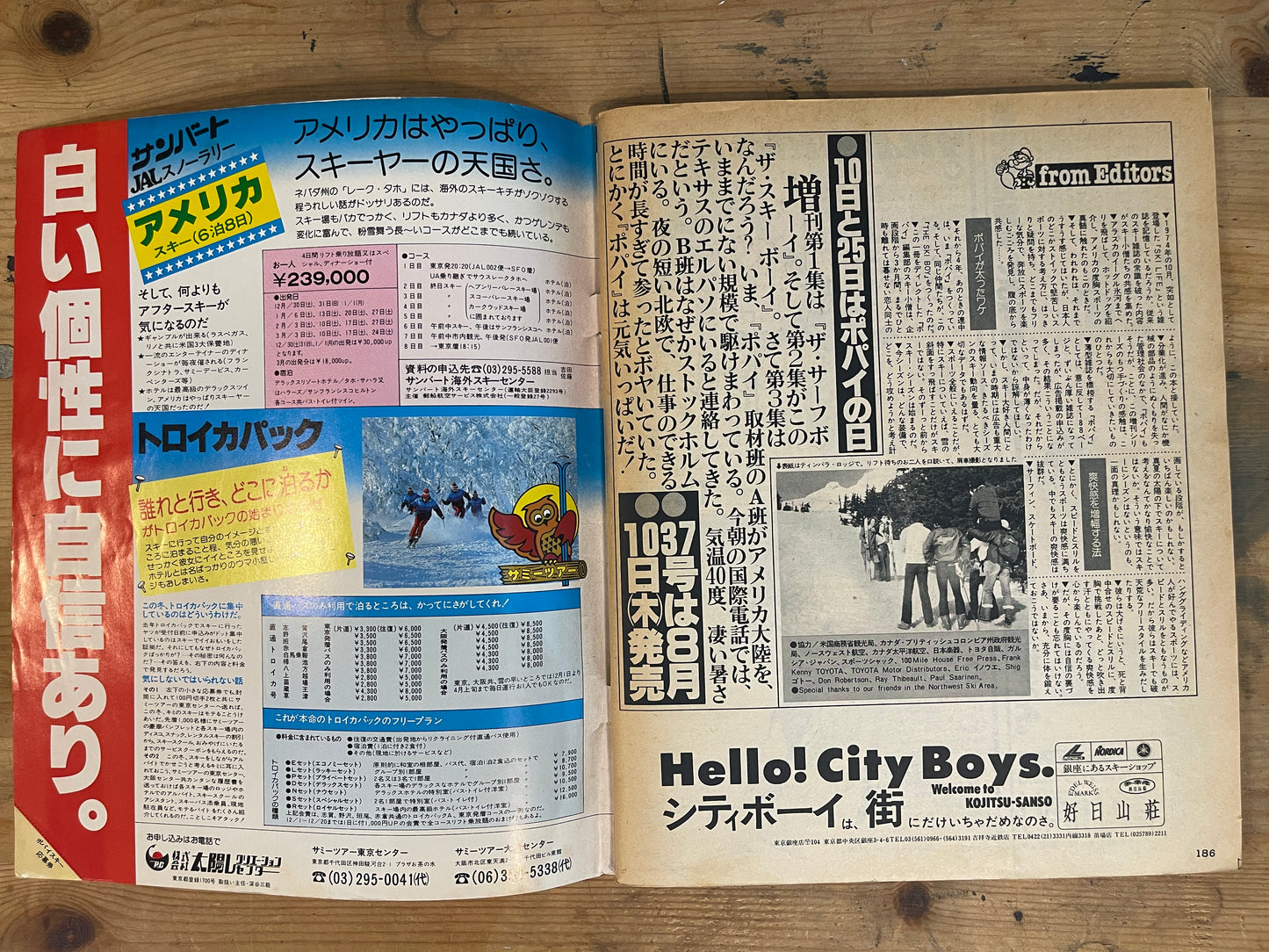 POPEYE Special Issue Vol.2 – August 20, 1979|“THE SKI BOY” Feature|Japanese Magazine