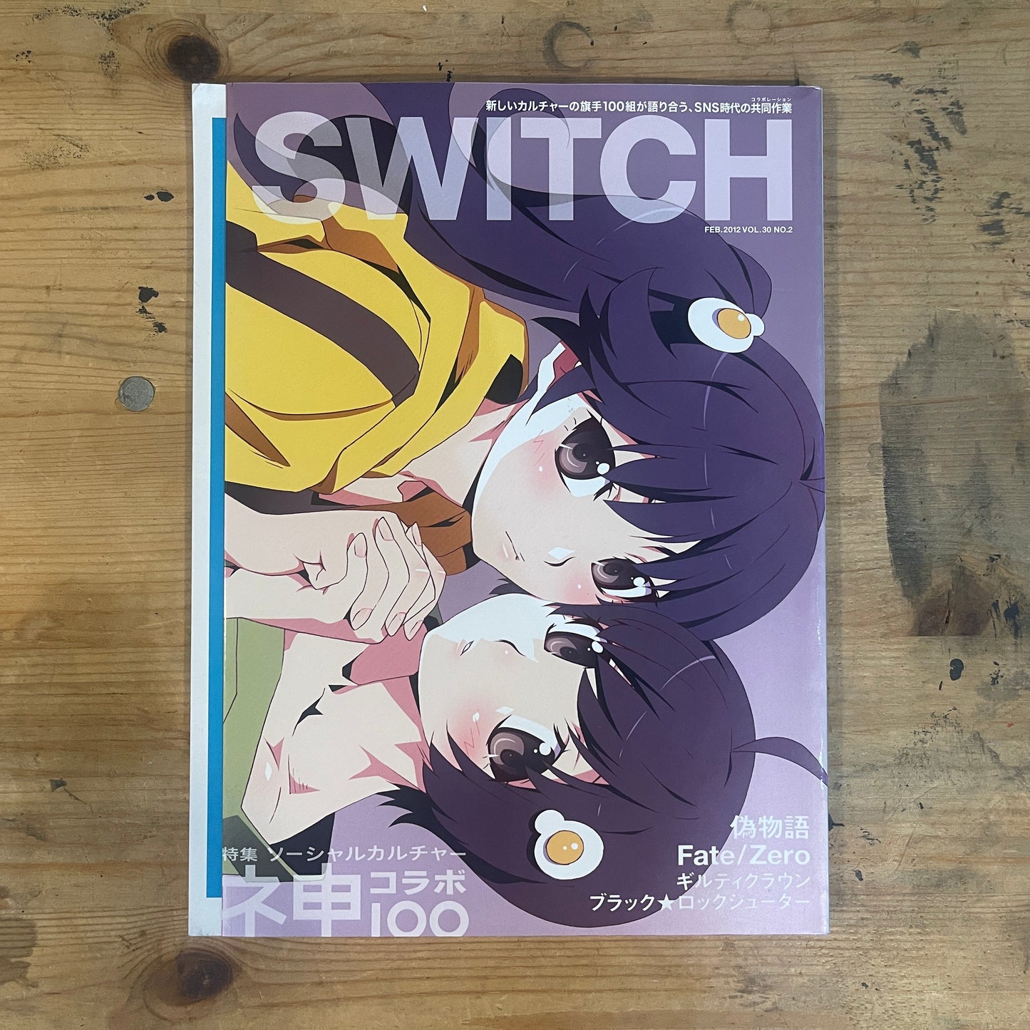 SWITCH(スイッチ)2012年2月号 Vol.30 No.2 ソーシャルカルチャー|ネ申(カミ)コラボ100|SWITCH February 2012 Vol.30 No.2: Social Culture|100 Divine Collaborations|Japanese Magazine