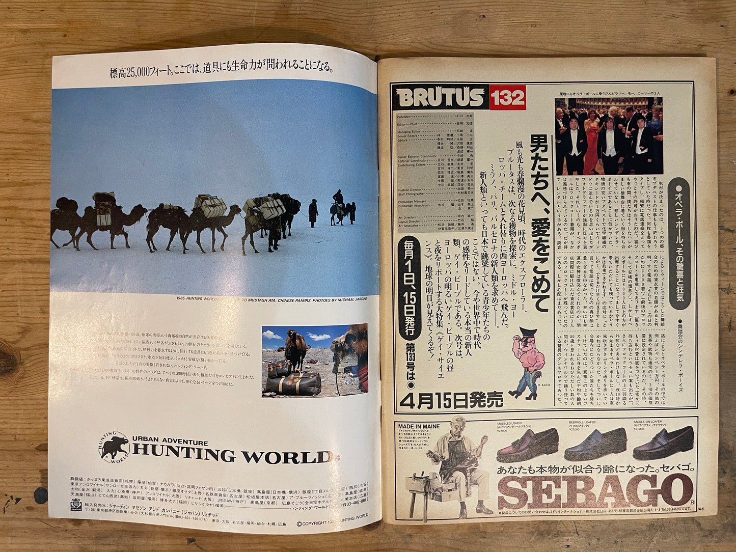 BRUTUS April 15, 1986 No.132 – Unknown Exciting Cities: Vienna, Prague, Budapest|Japanese Magazine