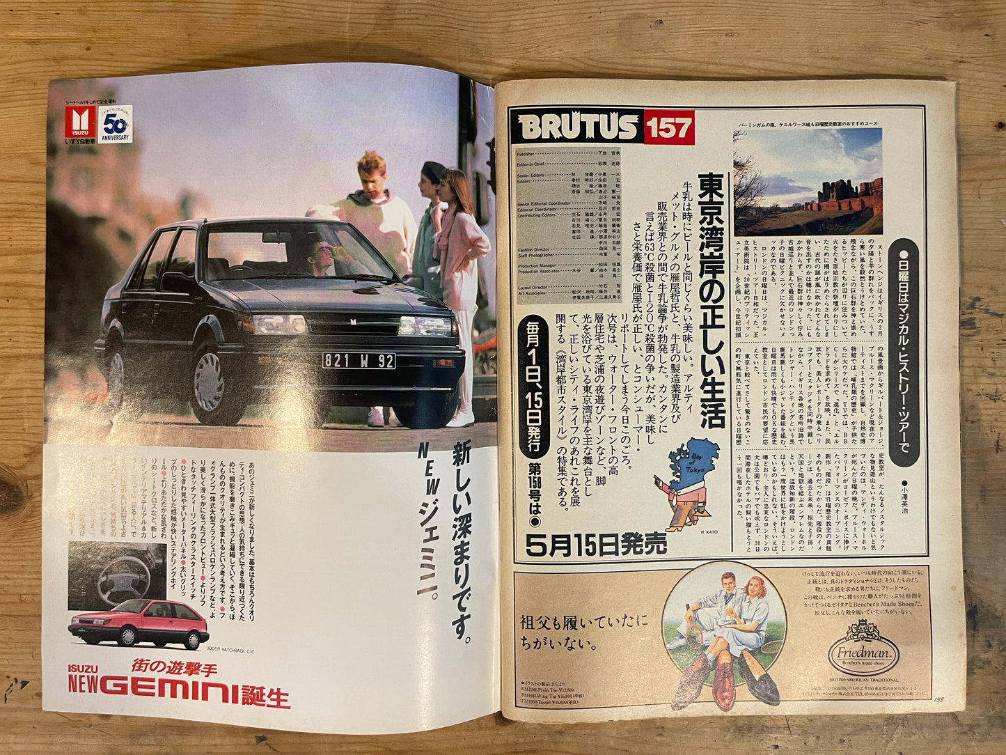 BRUTUS May 15, 1987 No.157 – Obsessed with Design!|LONDON: Ark of Design / JAPAN: Fine Materials, Fine Forms|Japanese Magazine