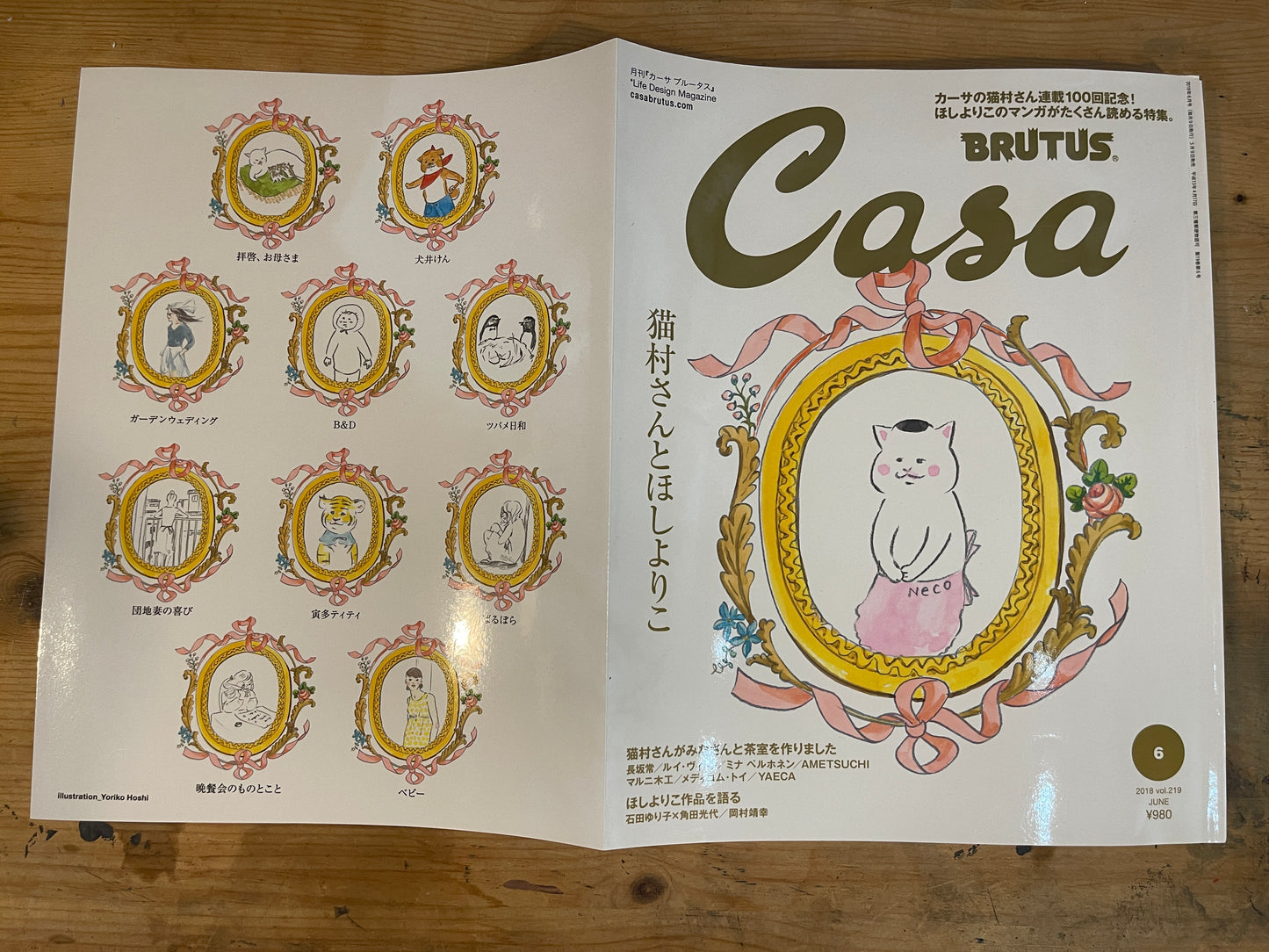 Casa BRUTUS(カーサ ブルータス)2018年6月号 第219号 – 猫村さんとほしよりこ|Casa BRUTUS June 2018 Issue No.219 – Nekomura-san and Yoriko Hoshi|デザイン&ライフスタイル誌