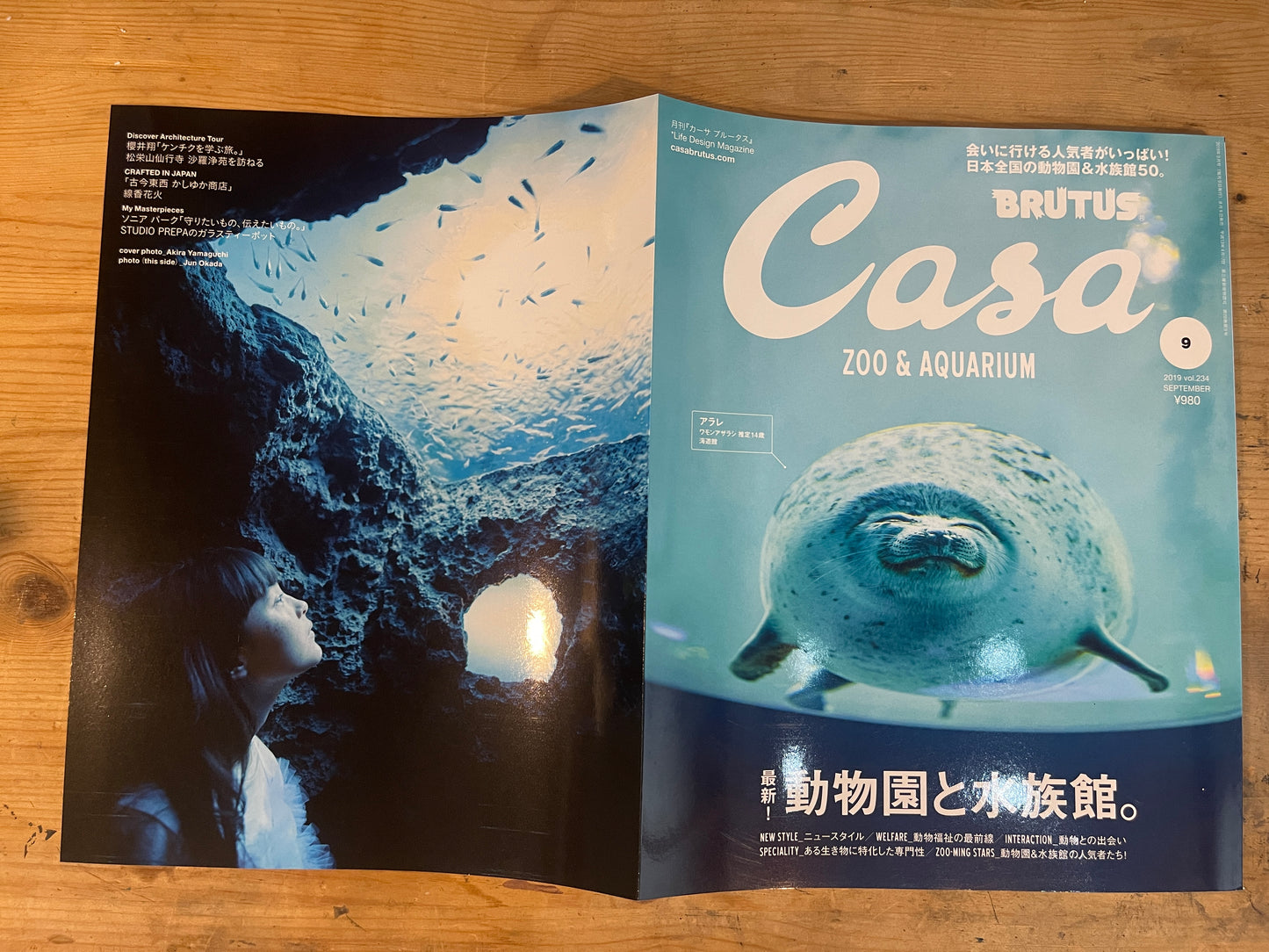 Casa BRUTUS(カーサ ブルータス)2019年9月号 Vol.234 – 最新!動物園と水族館|Casa BRUTUS Magazine September 2019 Vol.234 – The Latest in Zoos and Aquariums|デザインとライフスタイル誌