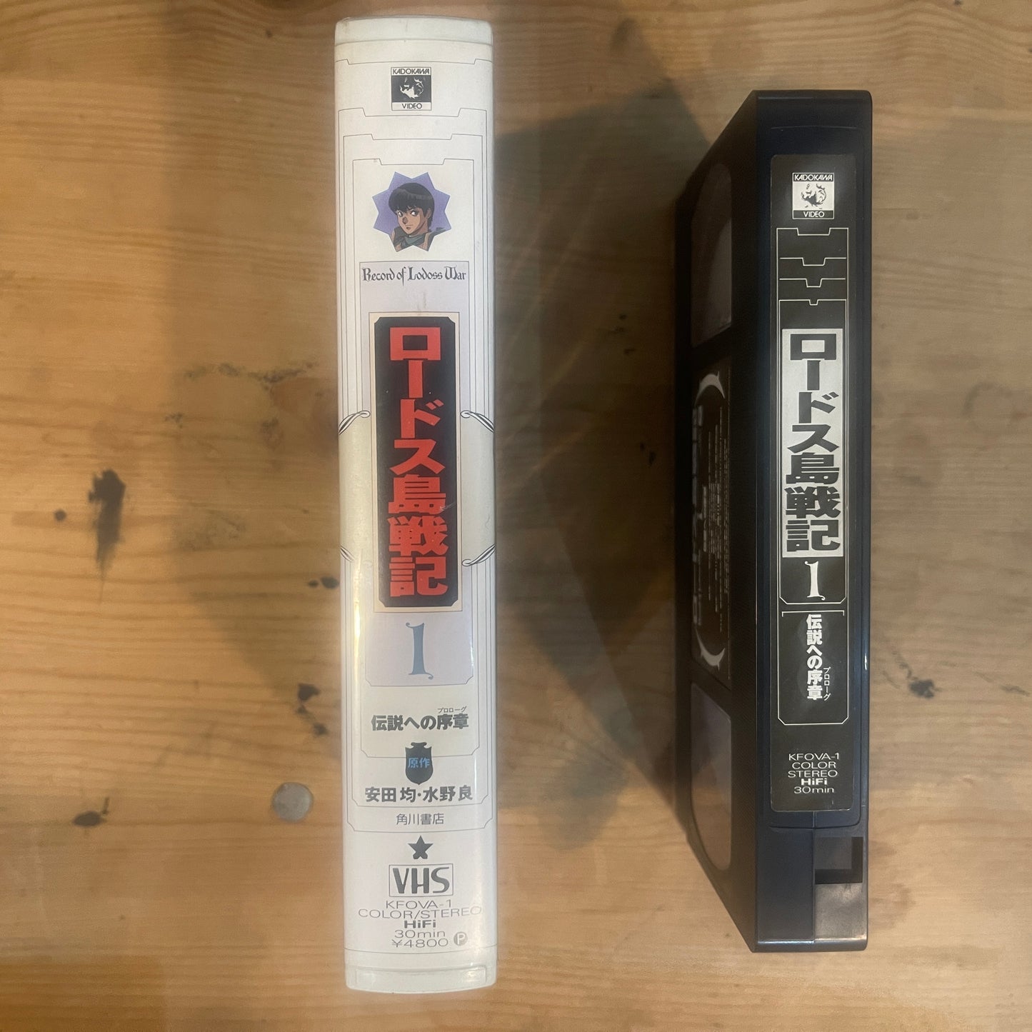 【レア/未確認】ロードス島戦記 OVA VHS 第1巻 「伝説への序章」 / Record of Lodoss War OVA Vol. 1 "Prologue to the Legend" - UNTESTED