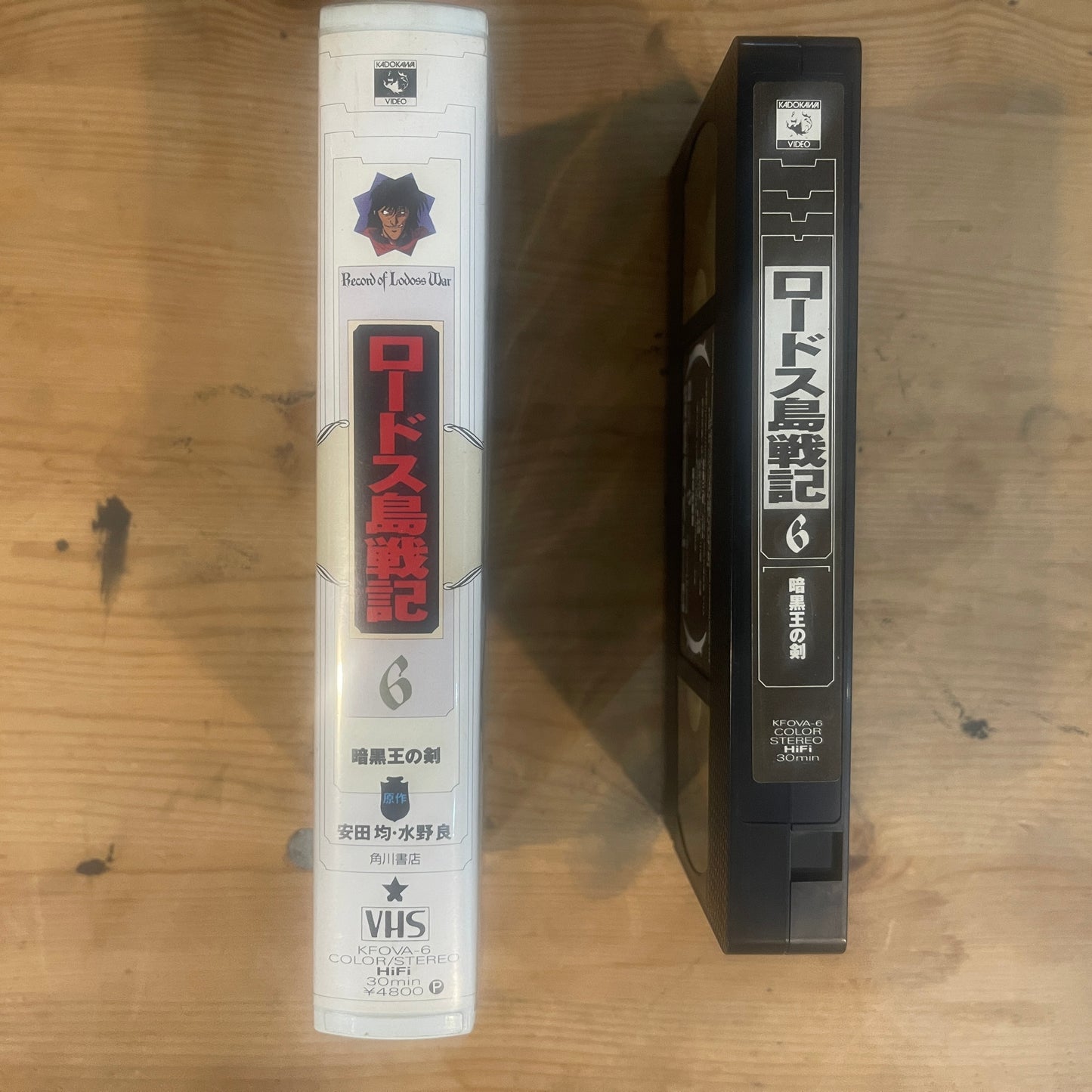 【レア/未確認】ロードス島戦記 OVA VHS 第6巻 「暗黒王の剣」 / Record of Lodoss War OVA Vol. 6 "The Sword of the Dark Emperor" - UNTESTED
