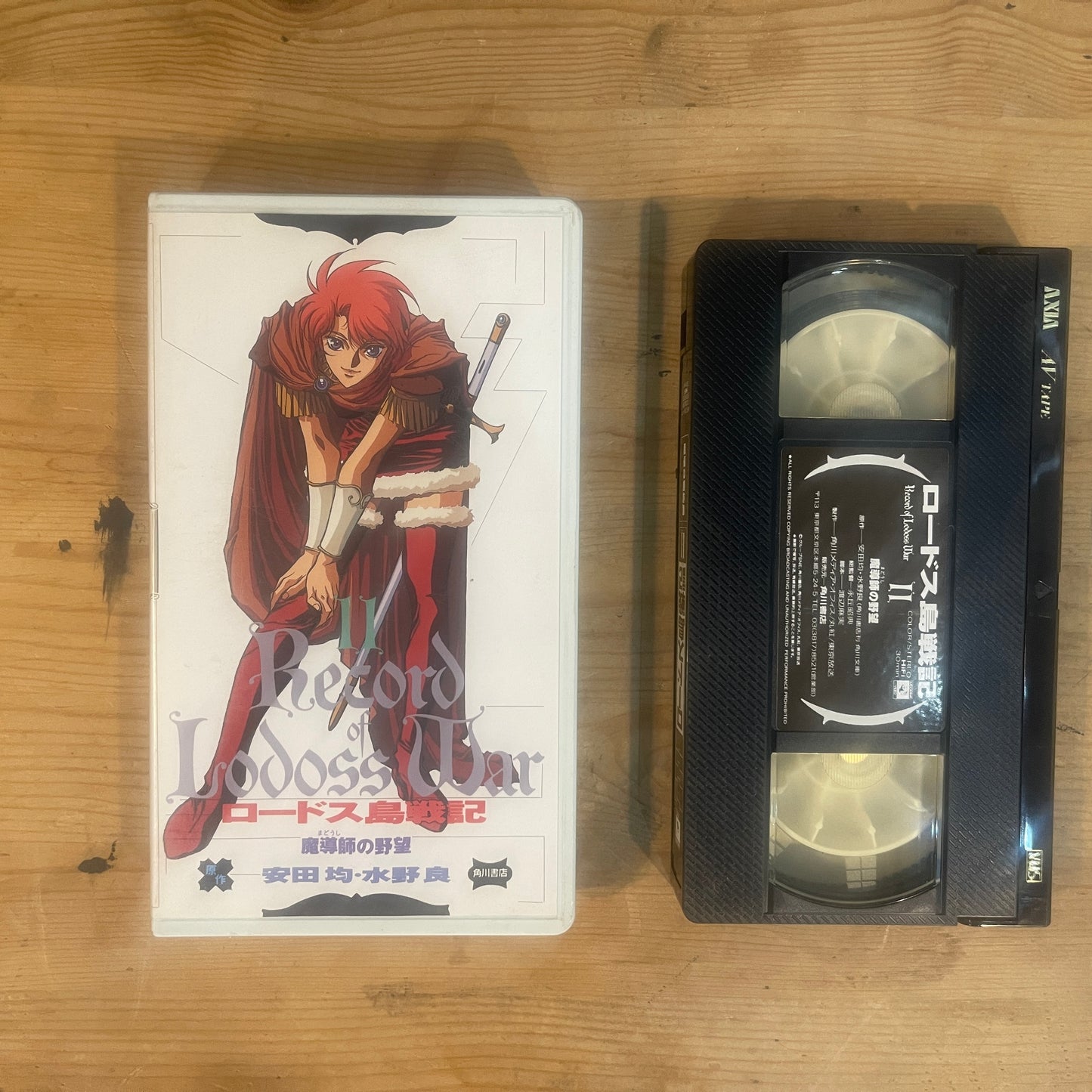 【レア/未確認】ロードス島戦記 OVA VHS 第11巻 「魔道師の野望」 / Record of Lodoss War OVA Vol. 11 "The Wizard's Ambition" - UNTESTED