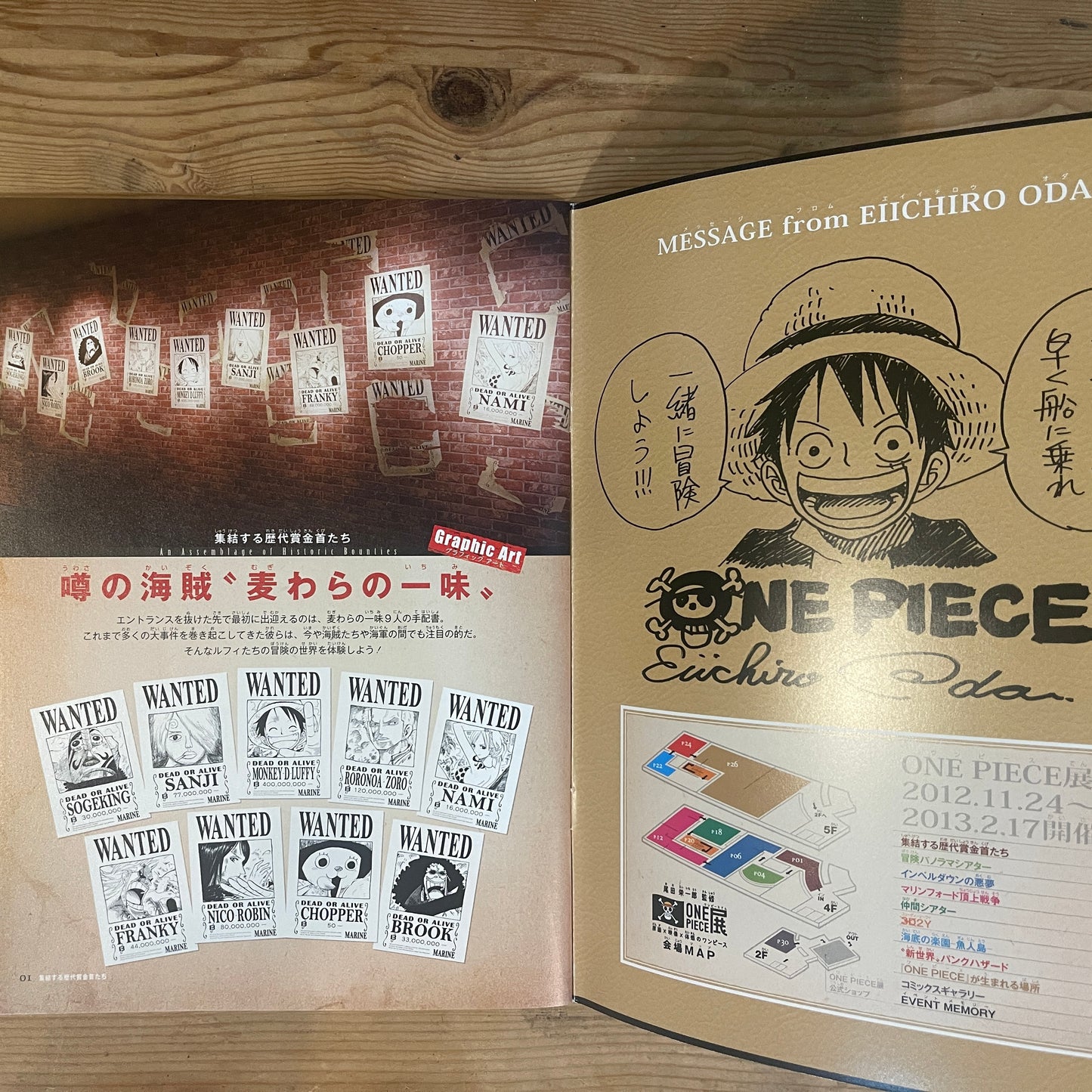 2012 ONE PIECE展 公式パンフレット 尾田栄一郎監修 / 2012 ONE PIECE Exhibition Official Pamphlet Eiichiro Oda Supervised
