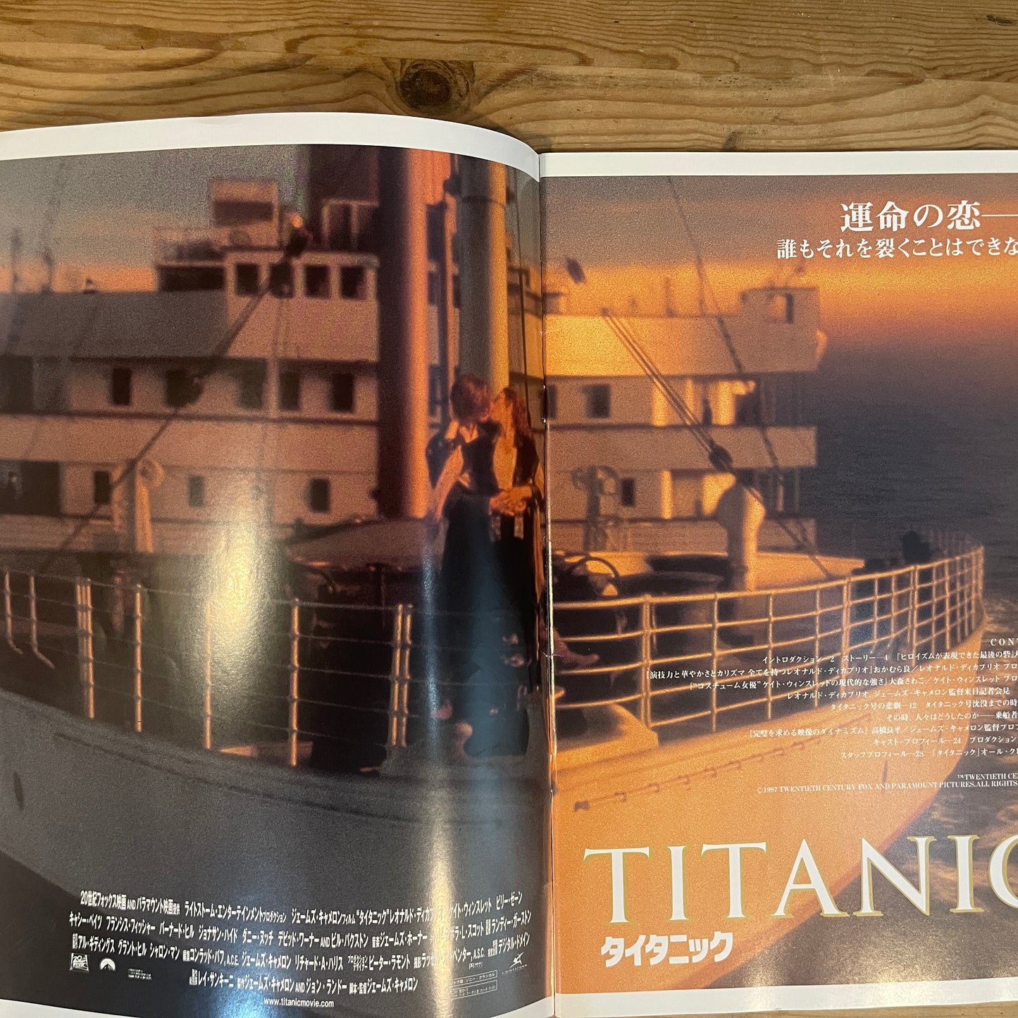 映画 TITANIC 公式パンフレット / TITANIC Official Movie Pamphlet