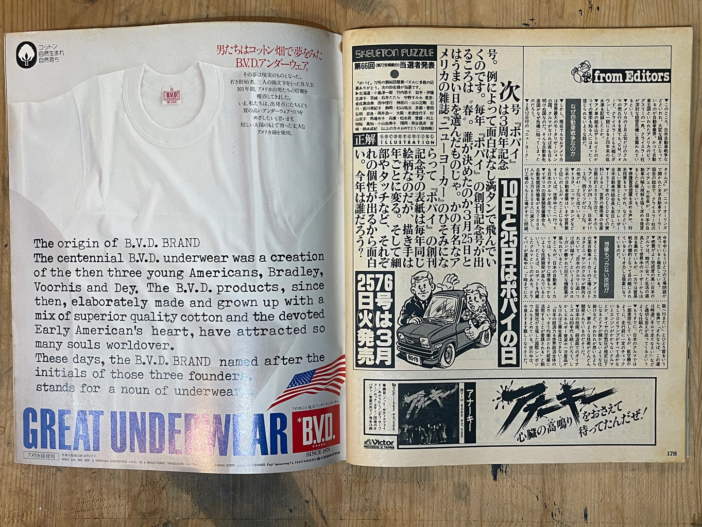 POPEYE Magazine – Issue No.75 – March 25, 1980 | “Comprehensive Study of Western Style” Feature｜Japanese Magazine