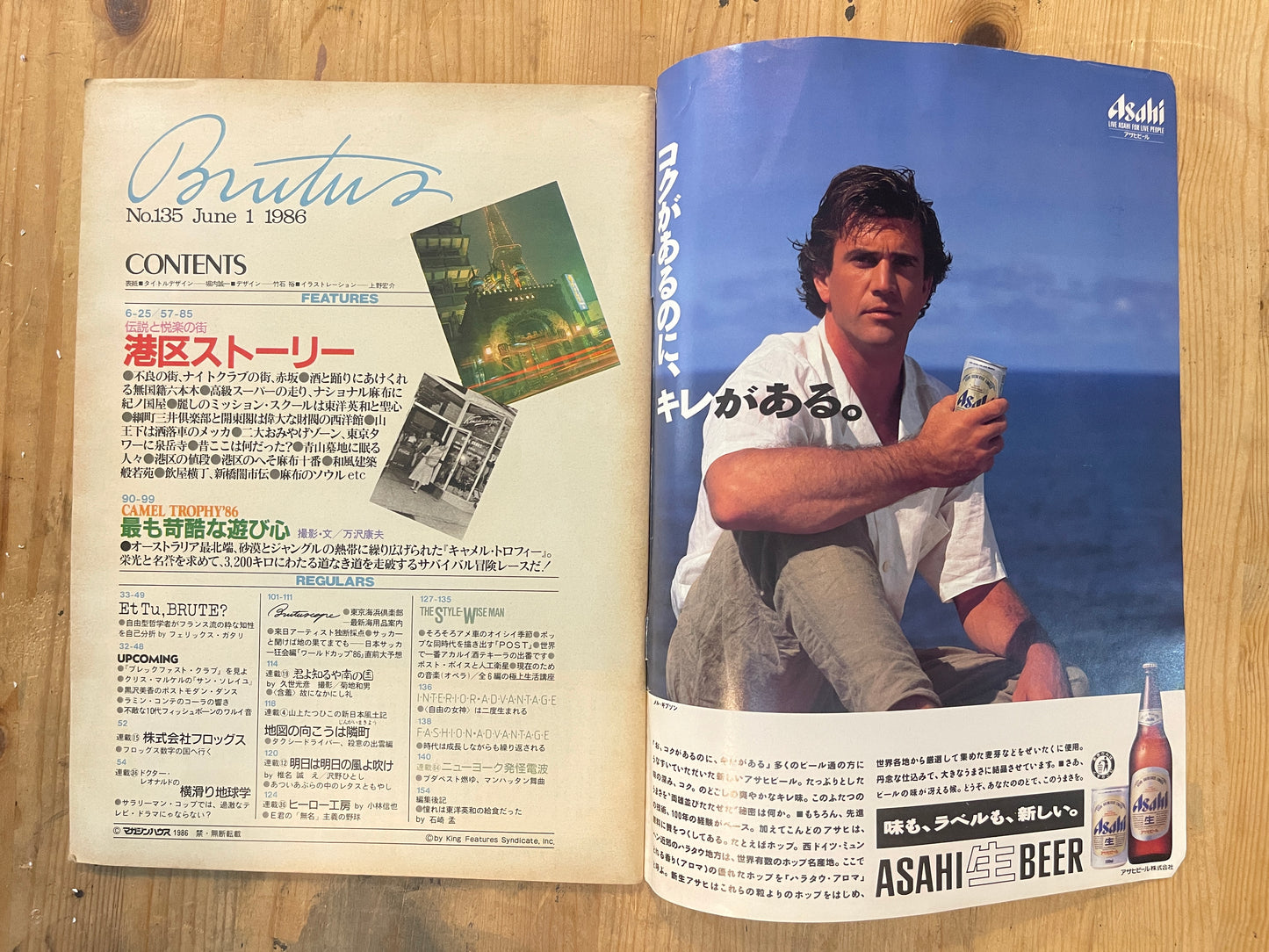 BRUTUS Magazine Japan Issue 135 – June 1986 – Minato Tokyo Feature | Vintage Jap