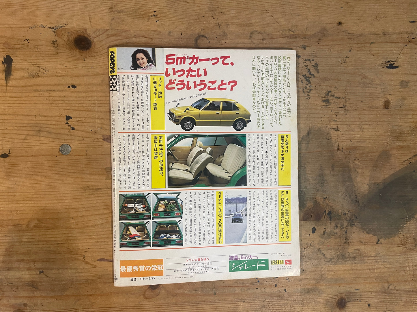 POPEYE 25 June 1978 Issue No.33 | “Popeye Style American Travel Tips”｜Japanese Magazine
