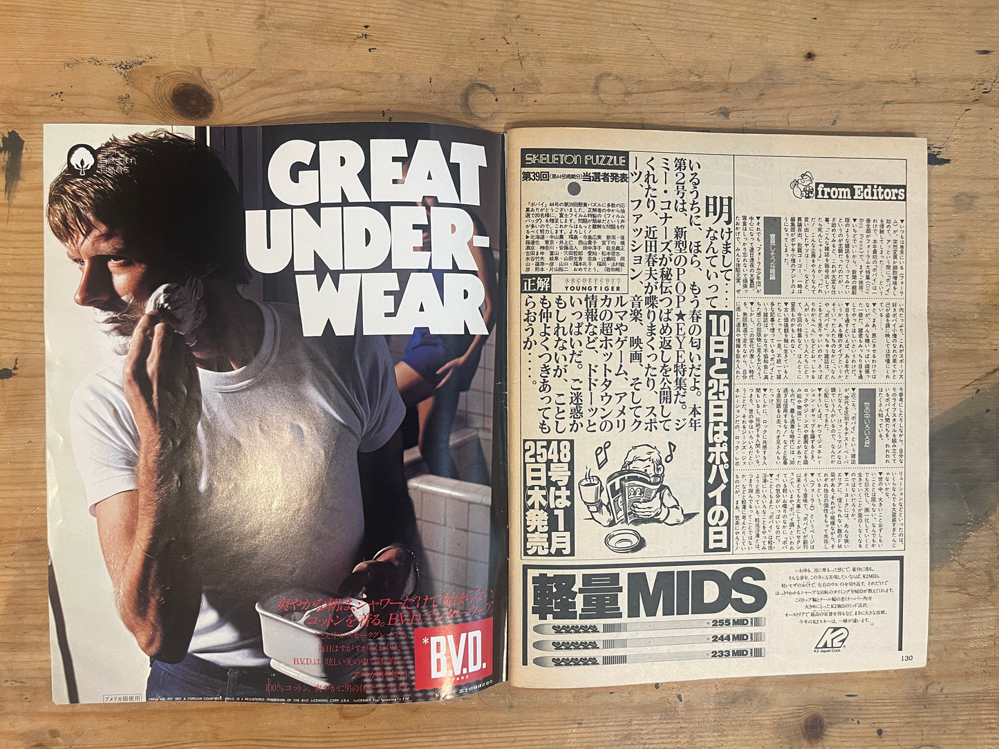 POPEYE 15 January 1979 Issue No.47 | “Big Forum Special: 126 Killer Topics”｜Japanese Magazine