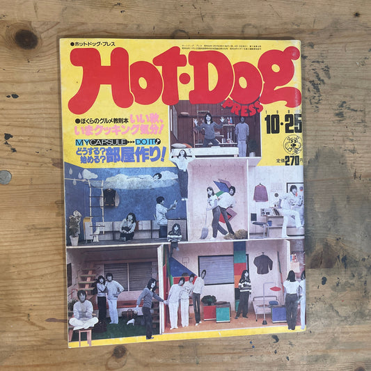 HOTDOG PRESS October 25, 1981 No.34 "What to Do? Where to Start? Room-Making Guide"｜Japanese Magazine
