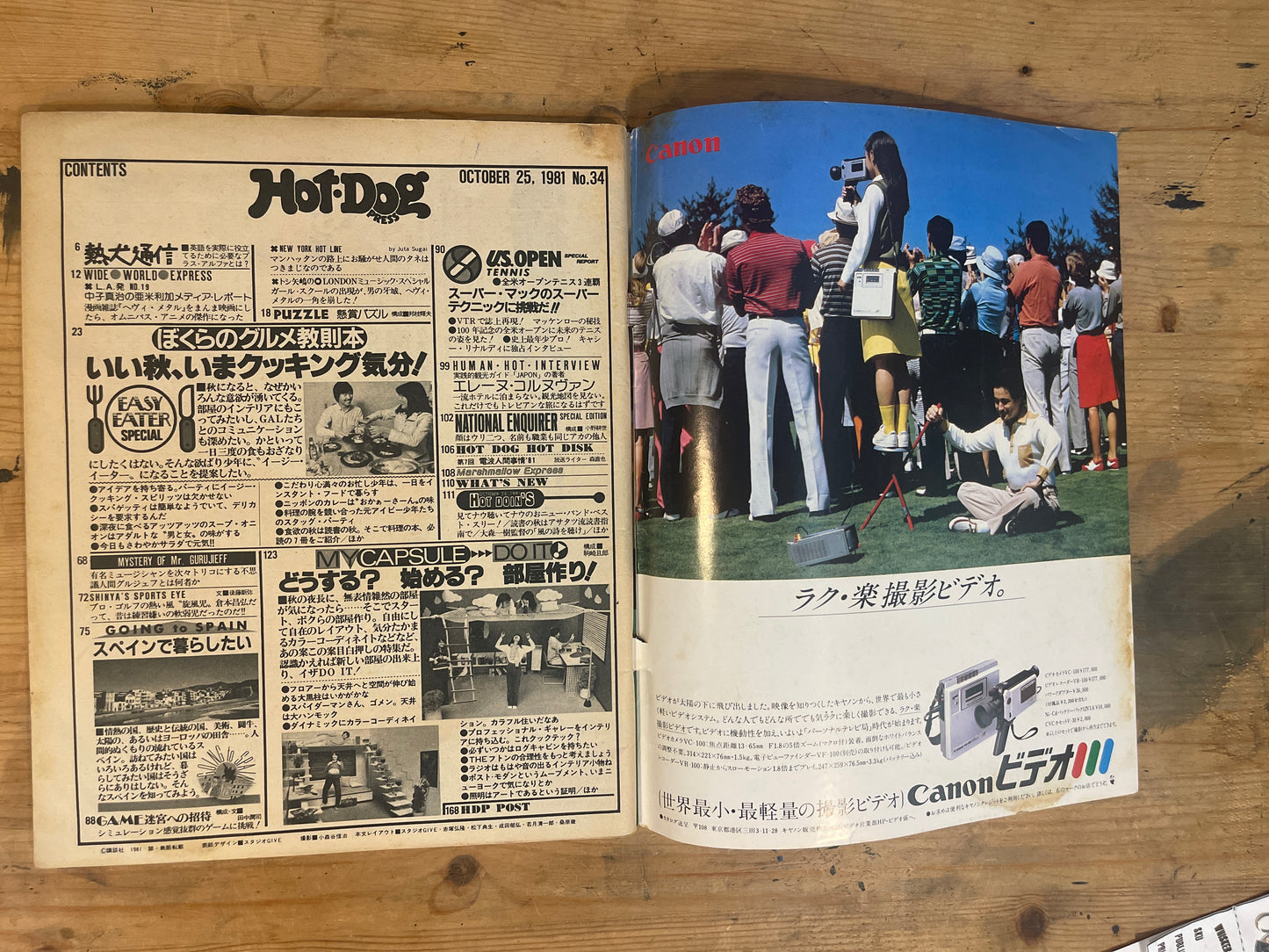HOTDOG PRESS October 25, 1981 No.34 "What to Do? Where to Start? Room-Making Guide"｜Japanese Magazine