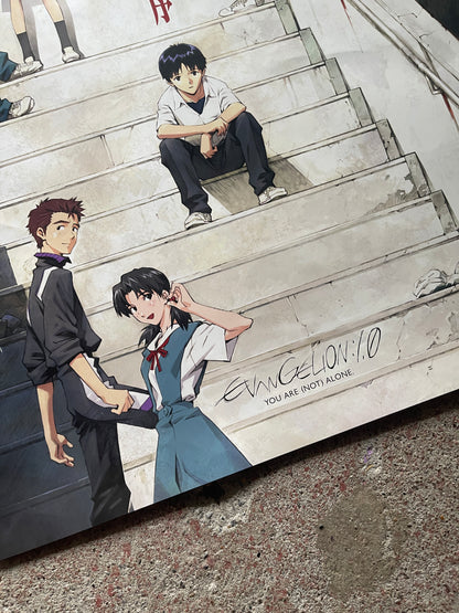 Evangelion: 1.0 Staircase Scene Poster (B2 Size, Shinji, Rei &amp; Others, Theatrical Promo, Used) | Japanese Movie Poster