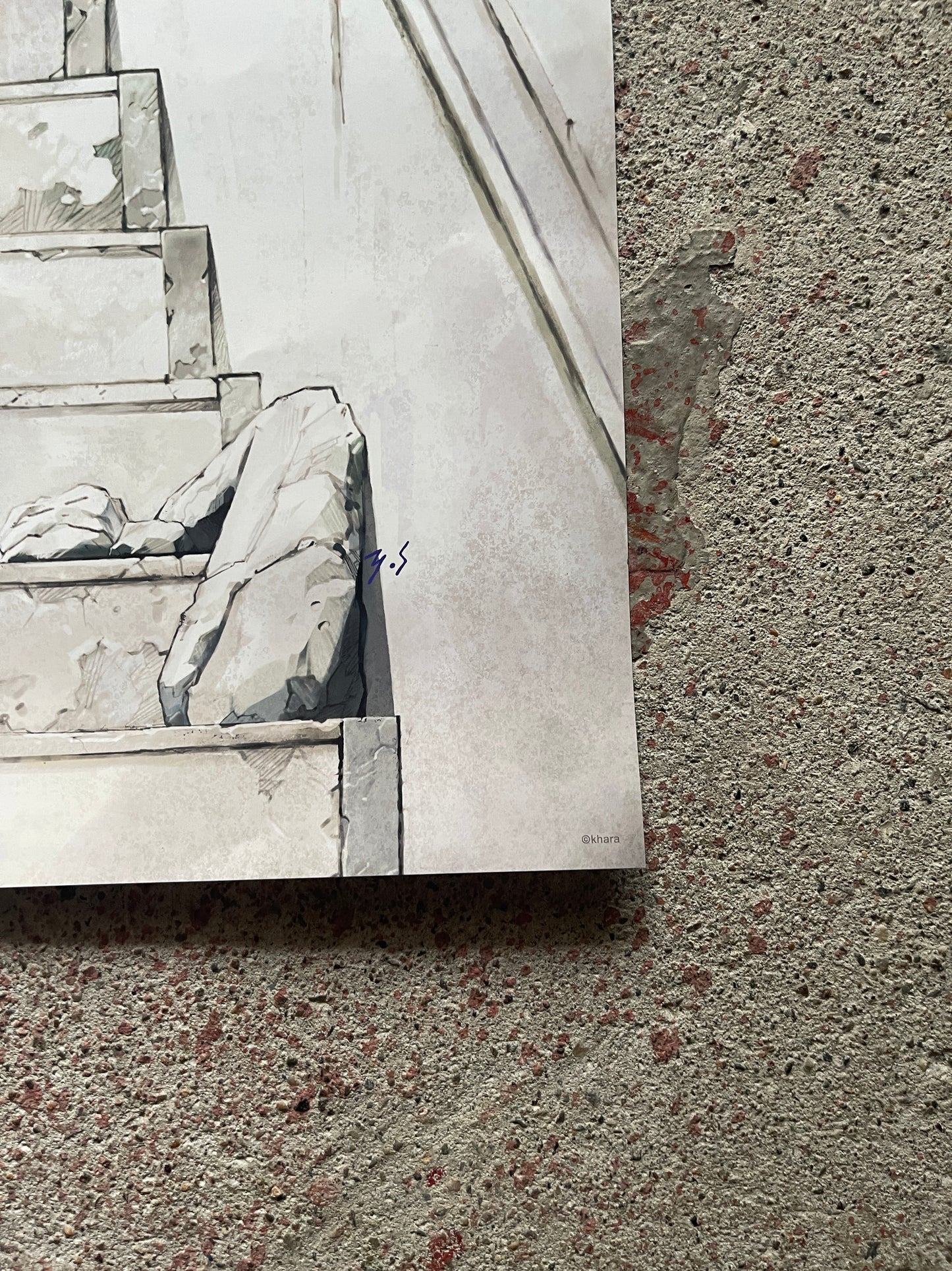Evangelion: 1.0 Staircase Scene Poster (B2 Size, Shinji, Rei &amp; Others, Theatrical Promo, Used) | Japanese Movie Poster
