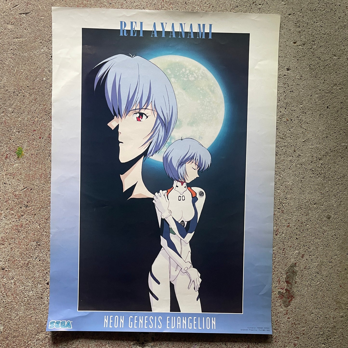 [SEGA Evangelion] Rei Ayanami Poster (B2 Size, Used) | Japanese Anime Goods
