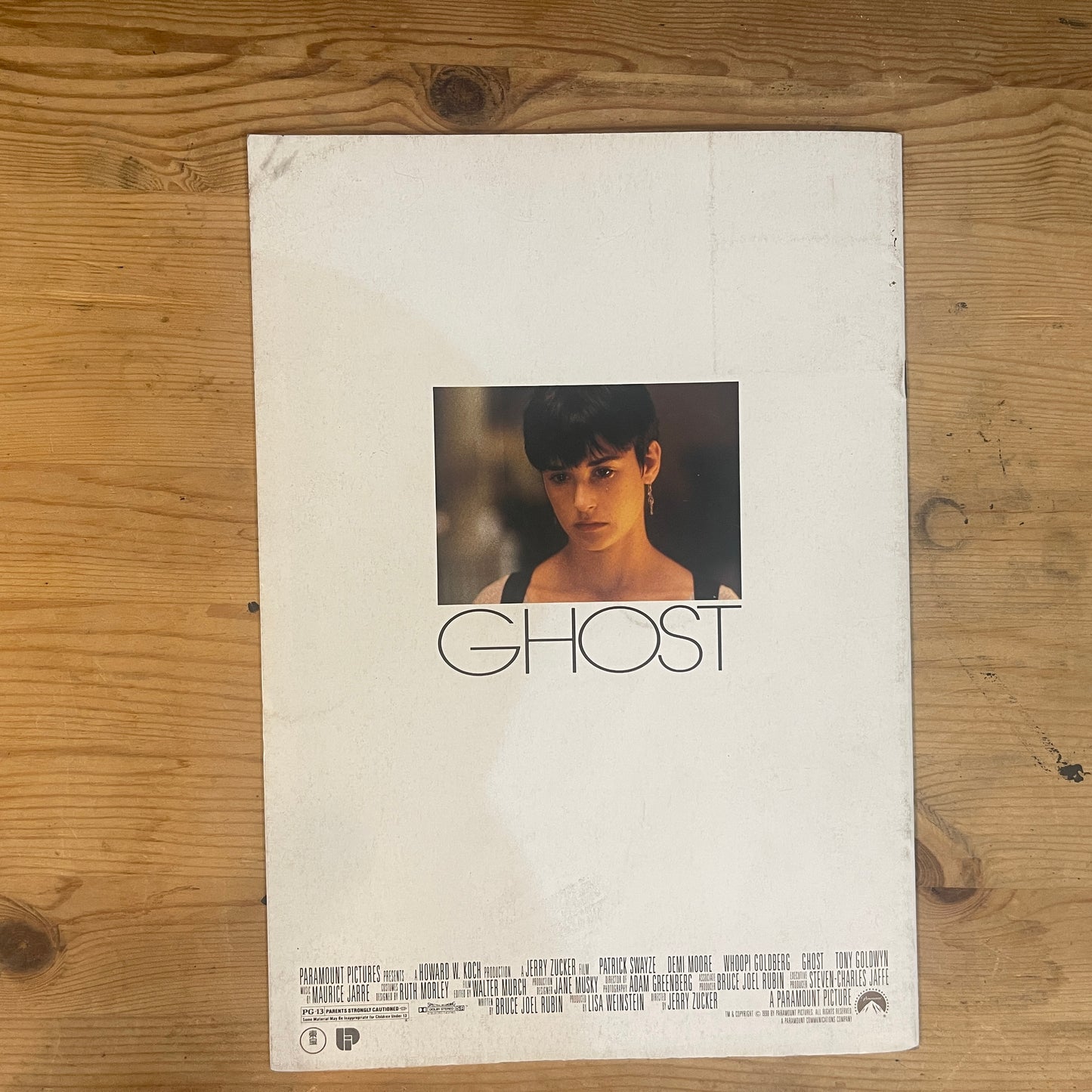 映画 ゴースト / ニューヨークの幻 公式パンフレット / Ghost Official Movie Pamphlet
