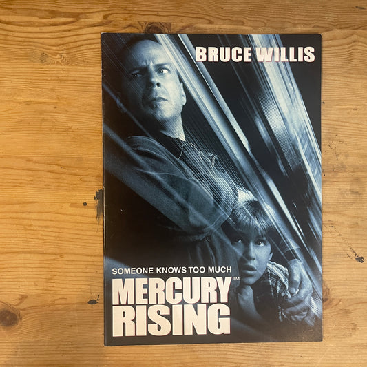 映画 マーキュリー・ライジング 公式パンフレット / Mercury Rising Official Movie Pamphlet