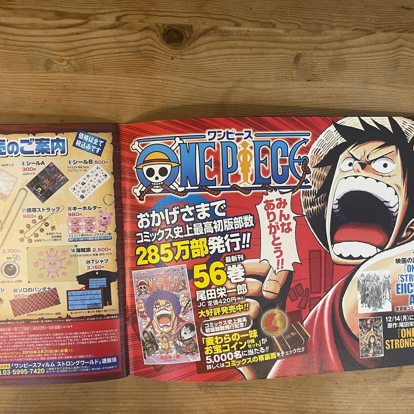 映画 ONE PIECE FILM STRONG WORLD 公式パンフレット / ONE PIECE FILM STRONG WORLD Official Movie Pamphlet