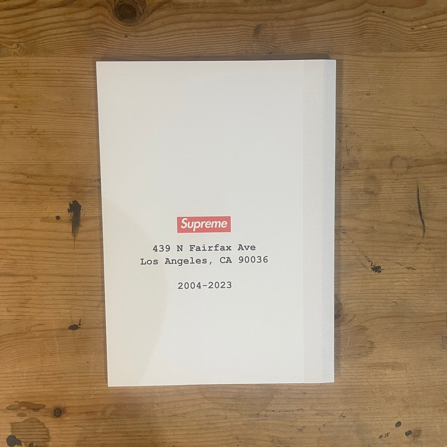 Supreme 439 N Fairfax Ave Los Angeles ART BOOK 2004-2023 / Supreme 439 N Fairfax Ave Los Angeles Art Book 2004-2023
