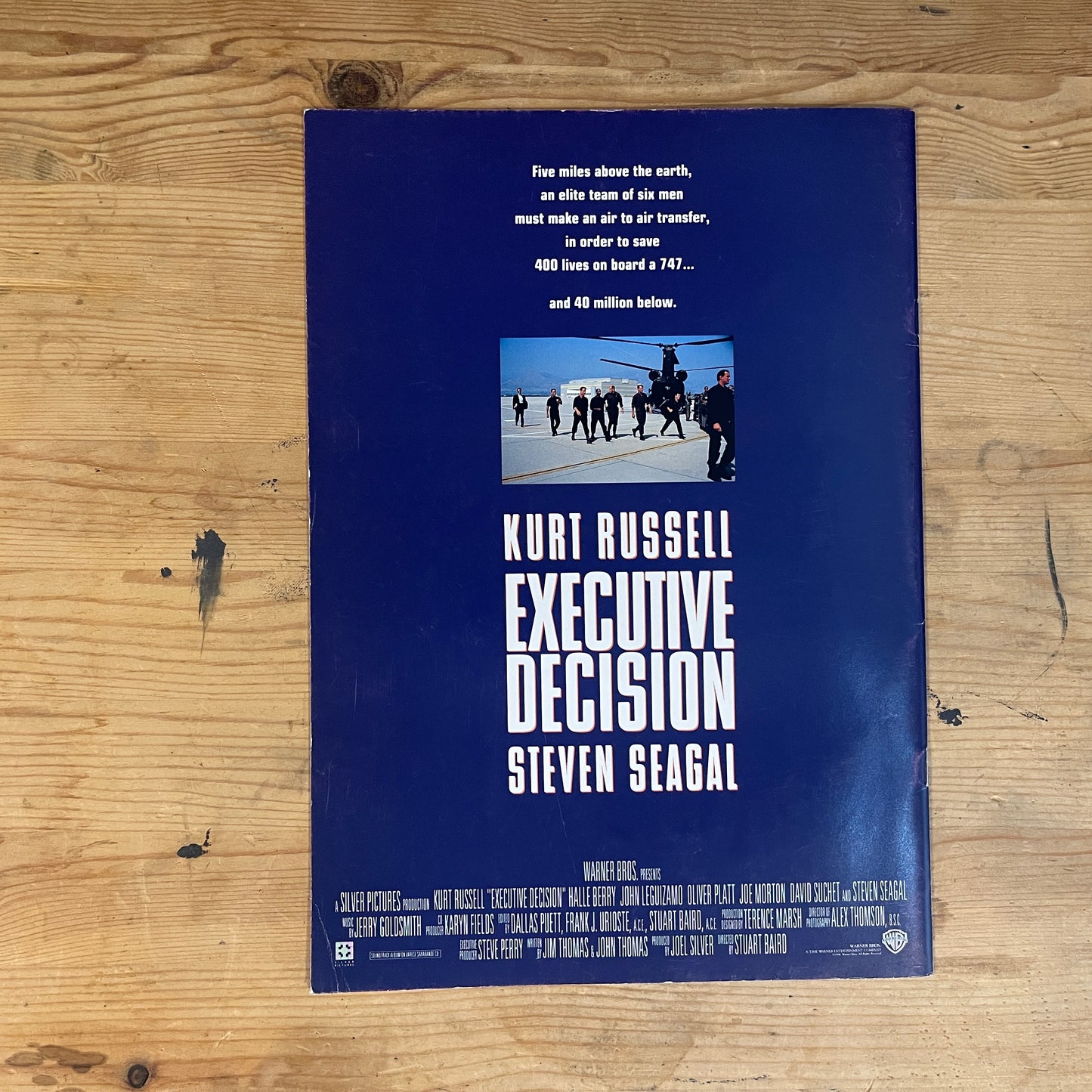 映画 エグゼクティブ・デシジョン パンフレット / Executive Decision Official Movie Pamphlet