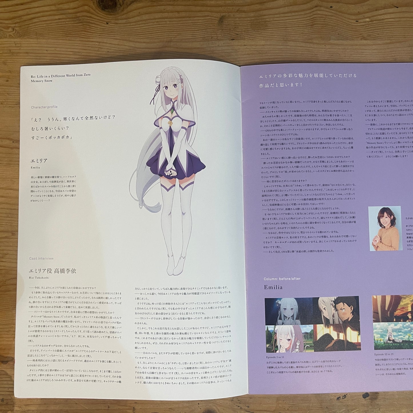 Re:ゼロから始める異世界生活 Memory Snow OVA パンフレット / Re:ZERO -Starting Life in Another World- Memory Snow OVA Pamphlet