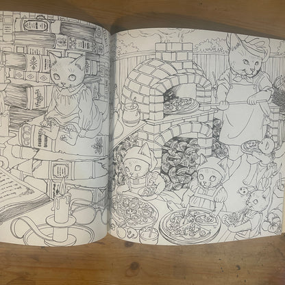 NelcoNeco の塗り絵BOOK 春夏秋冬 おしゃまな猫の物語 赤須千花 / NelcoNeco's Coloring Book: A Fanciful Cat's Tale of Four Seasons by Chika Akasu